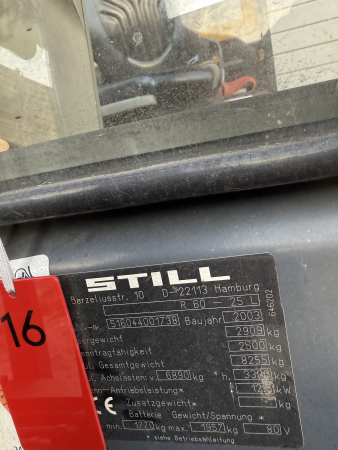 Still R60-25 Elektrogabelstapler (R16/25)